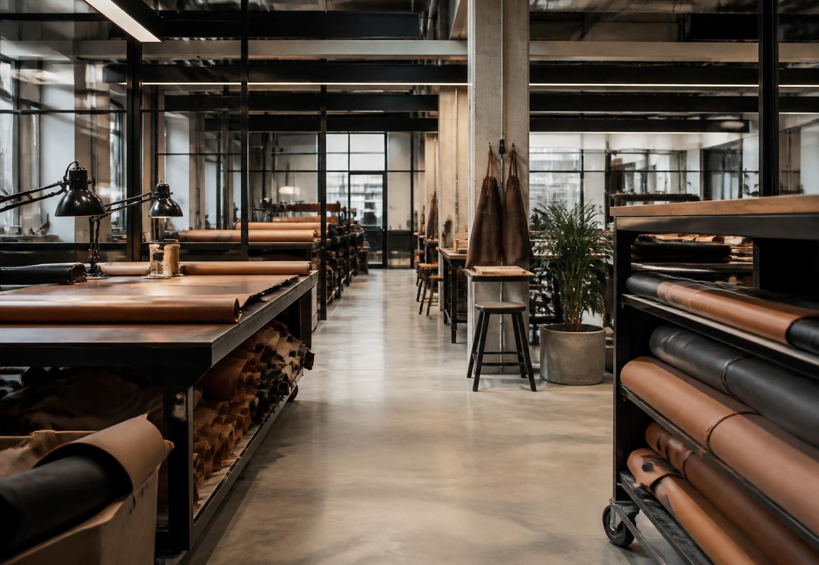 Modern fashion accessories manufacturing facility
